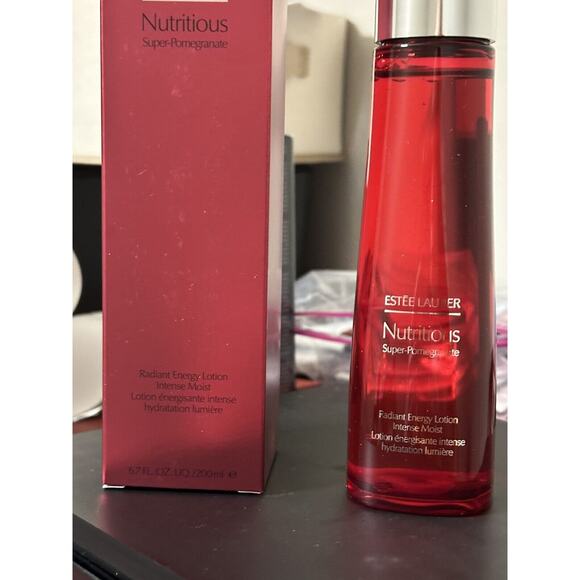 Estee Lauder Nutritious Super Pomegranate Radiant Energy Lotion Intense 6.7 Oz - Picture 3 of 3